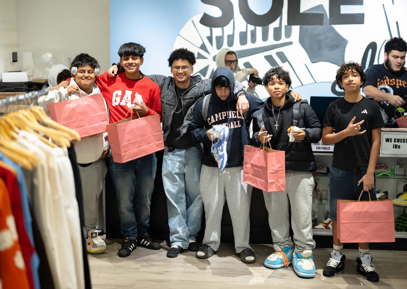 Customers picking up sneakers at Soleinspires Clarksburg, MD